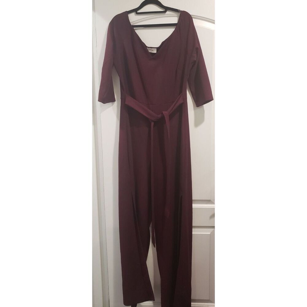 Verxy Usa Womens 3XL Burgundy Jumper With Leg Slits
